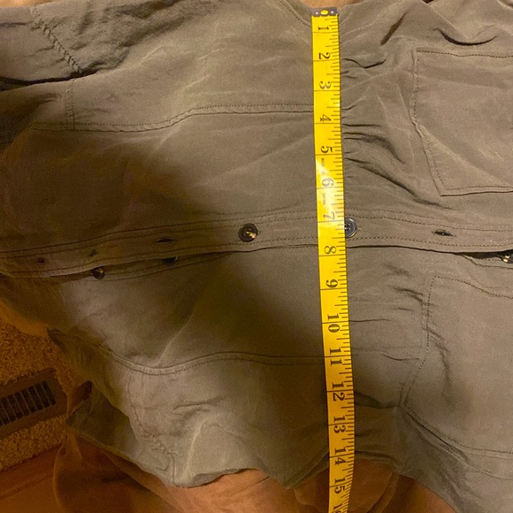 Zara Cute Fall Olive Green Mini Button Dress Made Morroco & Long Sleeve Sz Lg - Picture 5 of 5